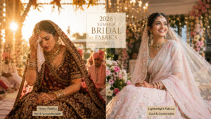 2026 Summer Bridal Fabrics: 10 Lightweight Ethnic Fabrics Indian Brides Are Raving About